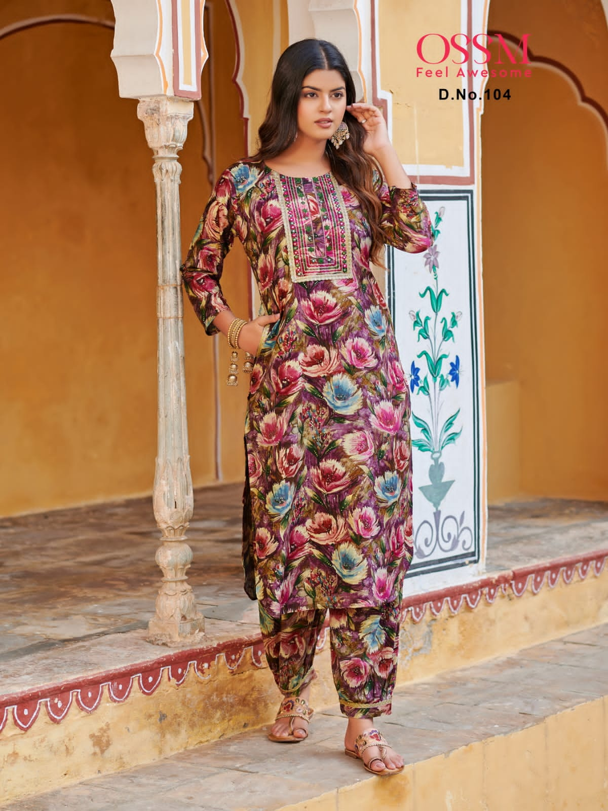 Maahi By Ossm Printed Kurti With Bottom Catalog